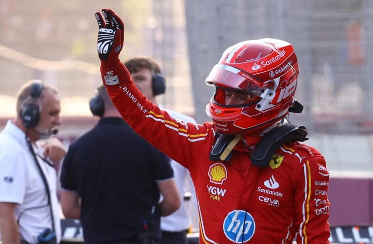 Azerbaijan GP: Leclerc puts Ferrari on pole in Baku for fourth year in a row