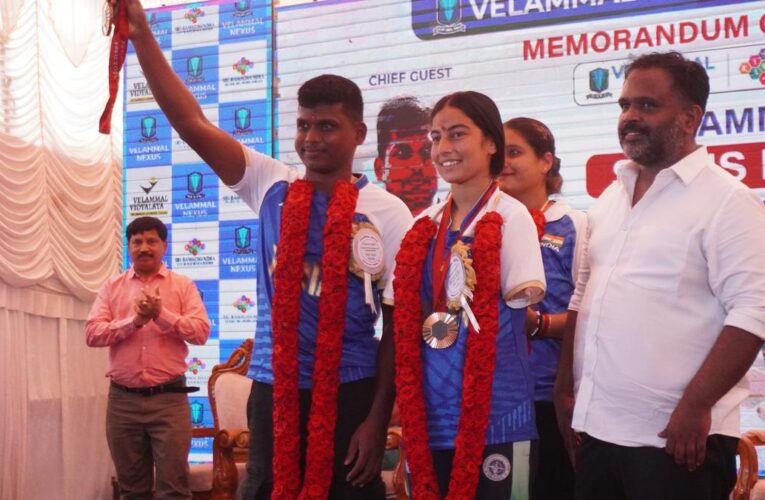 Sheetal Devi on target, Mariyappan Thangavelu’s jig to a Vijay song – Paralympians felicitated in Chennai school