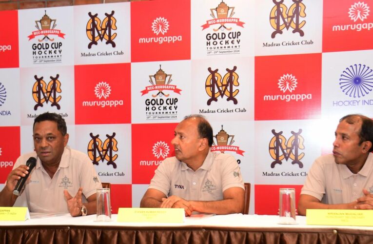 All India MCC-Murugappa Gold Cup Hockey Tournament 2024 to be held in Chennai from September 19