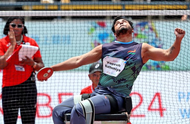 Paralympics 2024: Yogesh Kathuniya wins silver in men’s Discus throw F56