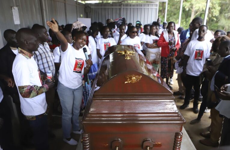 Body of Ugandan Olympic athlete who was set on fire by her partner is received by family