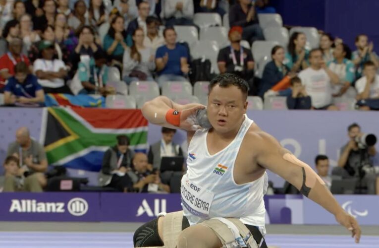 Paris Paralympics 2024: Hokato Hotozhe Sema wins bronze in men’s shot put F57