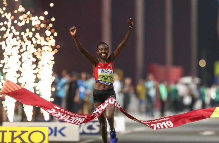 Kenya’s Ruth Chepngetich breaks women’s marathon world record in Chicago