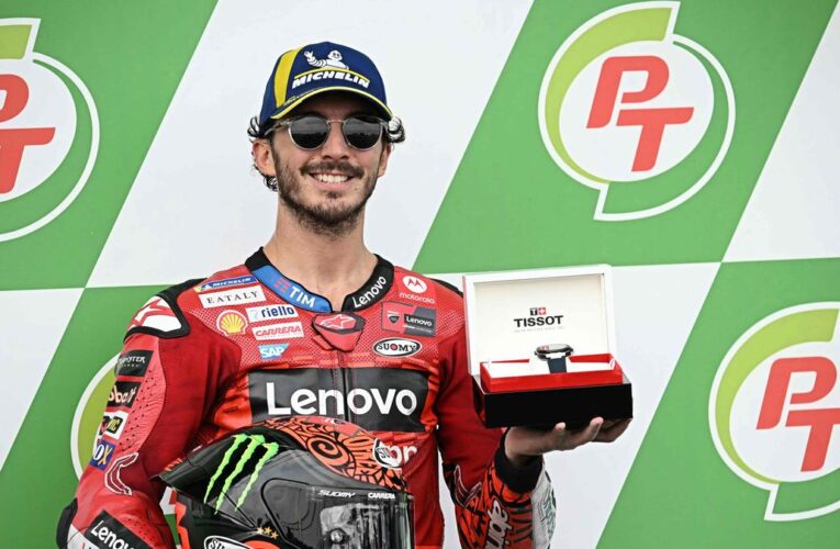 Thailand MotoGP: Bagnaia takes pole with lap record; Bastianini, Martin in front row