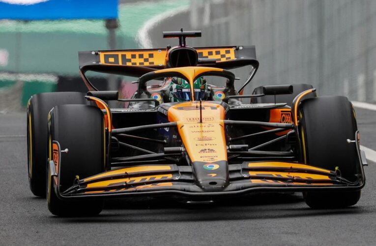 Brazilian Grand Prix 2024: Piastri on pole as McLarens lock out sprint front row