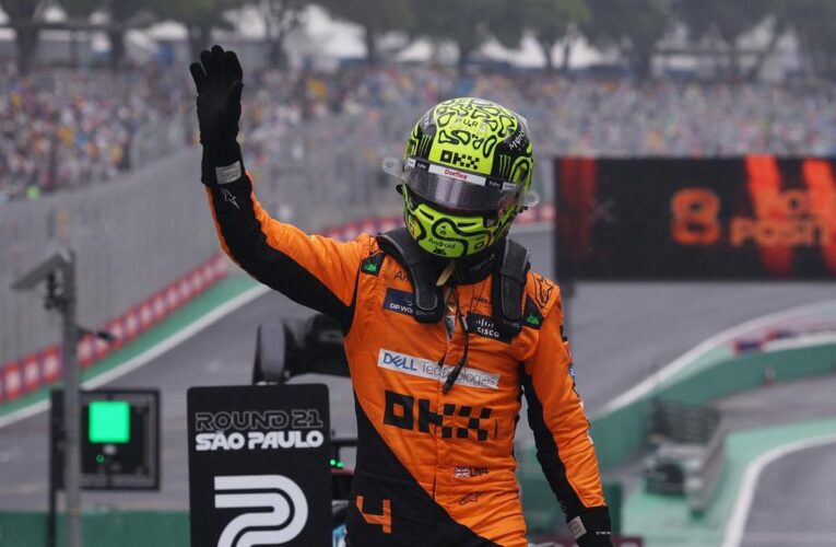 F1 Brazilian Grand Prix: Lando Norris takes pole, Verstappen to start in 17th place