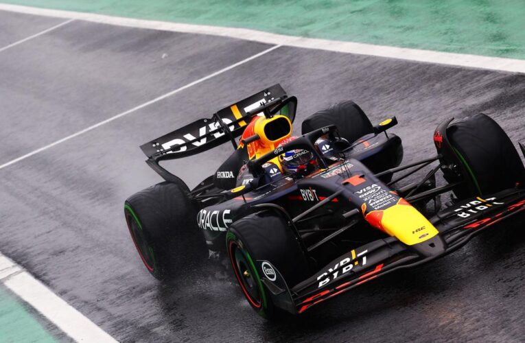 F1 Brazilian Grand Prix: Verstappen to start in 17th place, qualifying halted due to rain