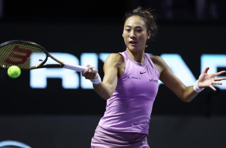 China’s Zheng beats Rybakina at WTA Finals