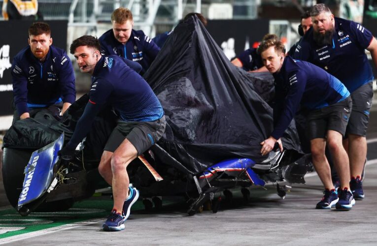 F1 Las Vegas Grand Prix: Franco Colapinto to start from pitlane after heavy crash in qualifying