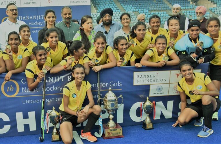 Nehru Girls Hockey: Nousheen’s brace helps Kiddy’s Corner win title