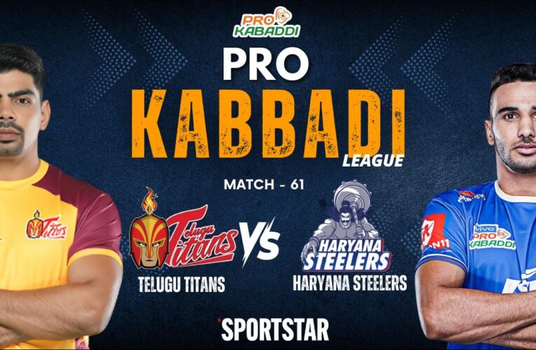 Pro Kabaddi League LIVE Score, PKL 2024: Telugu Titans vs Haryana Steelers at 8 PM; Bengaluru Bulls faces U Mumba