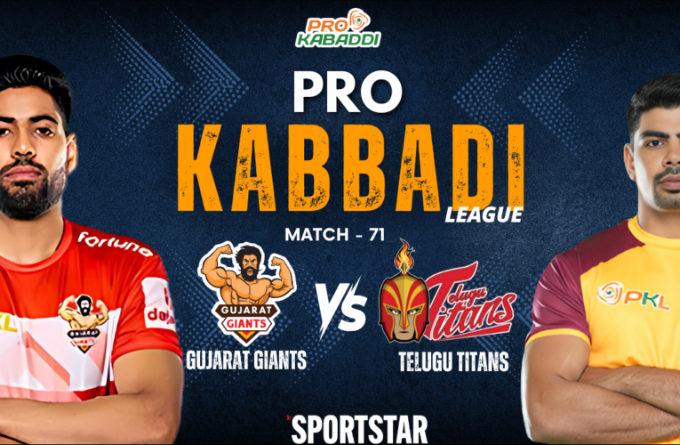 Pro Kabaddi League LIVE Score, PKL 2024: Gujarat Giants in action against Telugu Titans at 8; Jaipur Pink Panthers takes on Haryana Steelers later