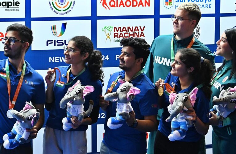 World University shooting c’ship: India on top of medal tally; Palak, Amit clinch mixed air pistol gold