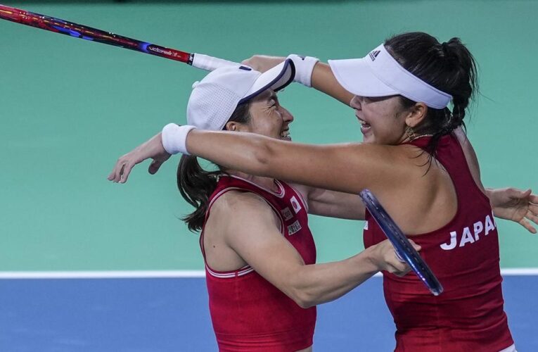 Japan rallies to beat Romania and reach quarterfinals of Billie Jean King Cup Finals