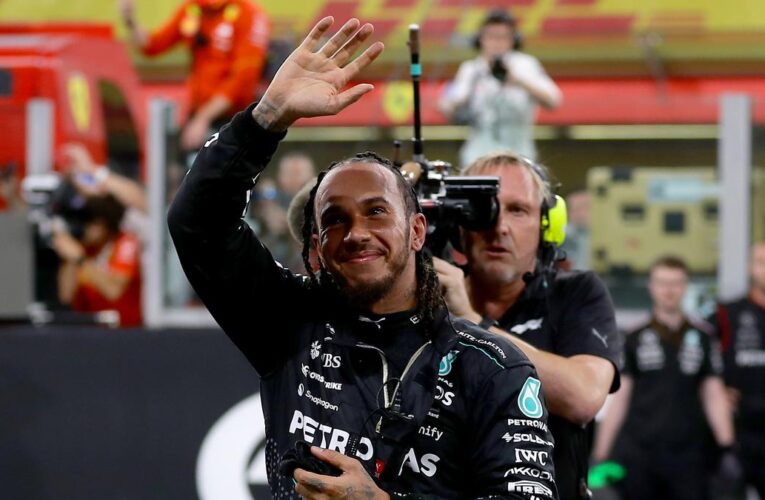 F1: Lewis Hamilton ends Mercedes era with cheers, tears and a rousing drive