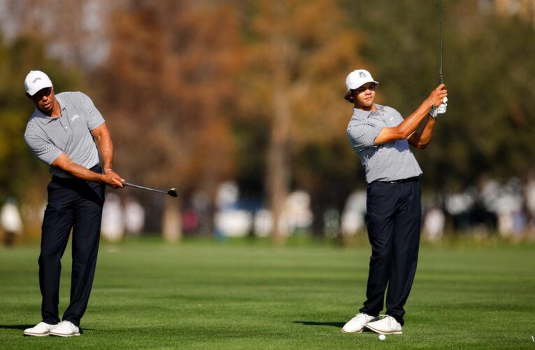 PNC Championship 2024: Tiger Woods and son Charlie share the lead in Orlando