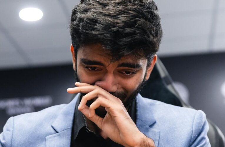 Watch: Gukesh’s emotional reaction on winning world chess championship
