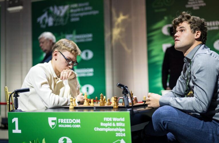 Why was Magnus Carlsen disqualified from World Rapid and Blitz Championships 2024?
