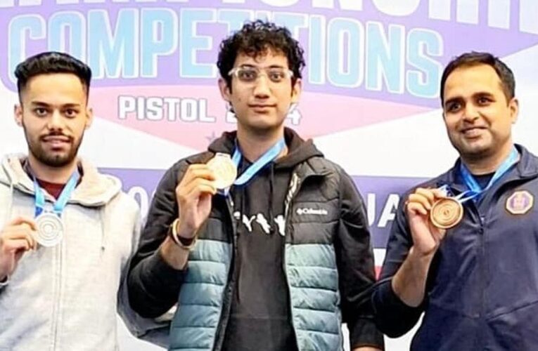 67th National Shooting Championship: Adarsh Singh clinches gold in 25-metre standard pistol