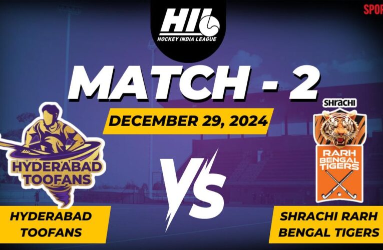 Hockey India League, Live Score: Hyderabad Toofans faces Shrachi Rarh Bengal Tigers, HIL updates