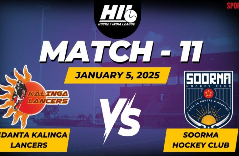 Vedanta Kalinga Lancers vs Soorma Hockey Club LIVE updates, HIL 2024/25: Score, VEKL v JSHC, Match starts at 6 PM IST