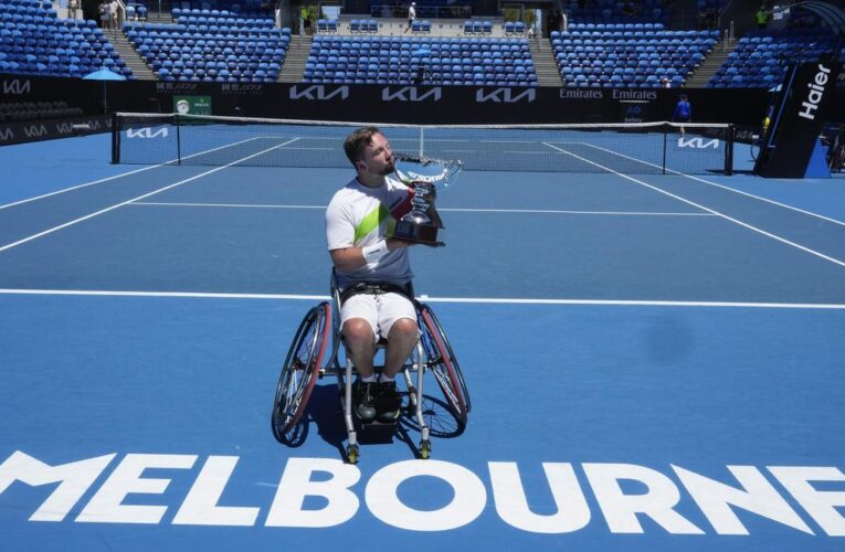 Australian Open 2025: Dutch player Sam Schroder wins 4th straight quad wheelchair title