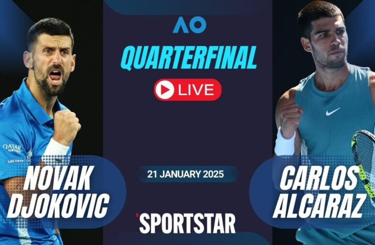 Djokovic vs Alcaraz, Australian Open 2025 Live Score: Djokovic leads 3-2 in 3rd set in quarterfinals