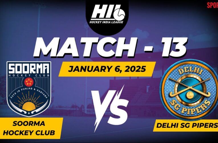 Soorma Hockey Club vs Delhi SG Pipers LIVE Score, Hockey India League 2024-25: Soorma in action against Delhi at 8:15 pm IST