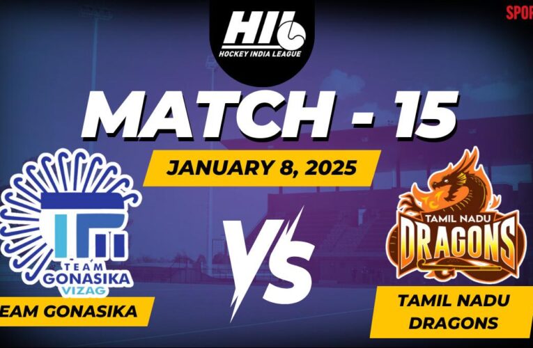Team Gonasika vs Tamil Nadu Dragons LIVE score, GSKA 2-2 TMLD, Hockey India League 2024-25: Janseen coverts penalty-corner for equaliser