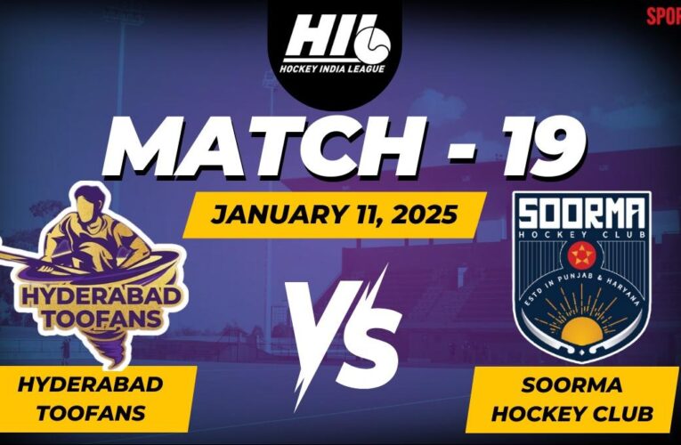 Hockey India League 2024-25, Hyderabad Toofans vs JSW Soorma Club LIVE updates, HYDT 0-1 JSHC: Della Torre goal keeps Soorma ahead in second quarter