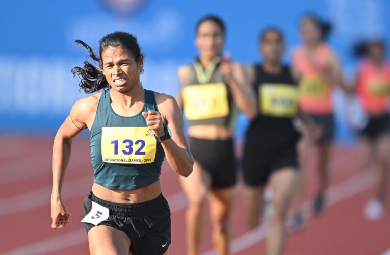 National Games 2025: Chanda shines in women’s 800m with new PB and Games record; Yarraji, Chithravel, Afsal win gold