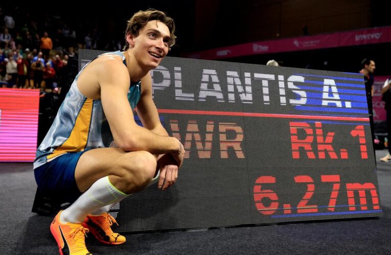 Armand Duplantis breaks pole vault world record for 11th time