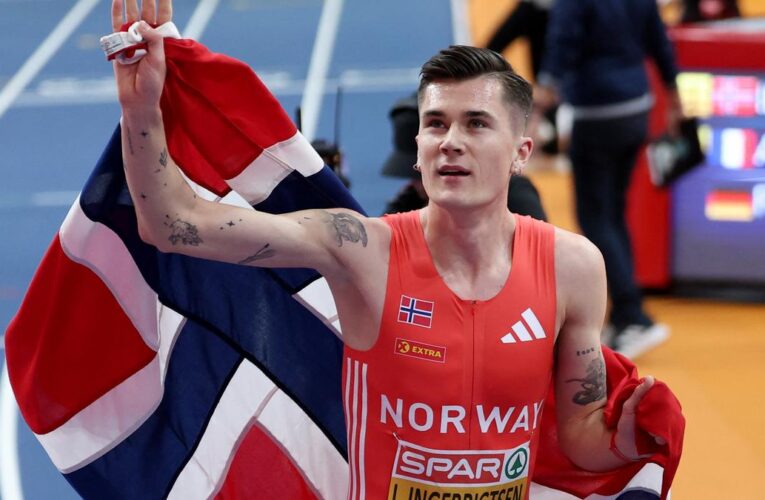 Olympic champion Jakob Ingebrigtsen storms to third European 1500m indoor gold