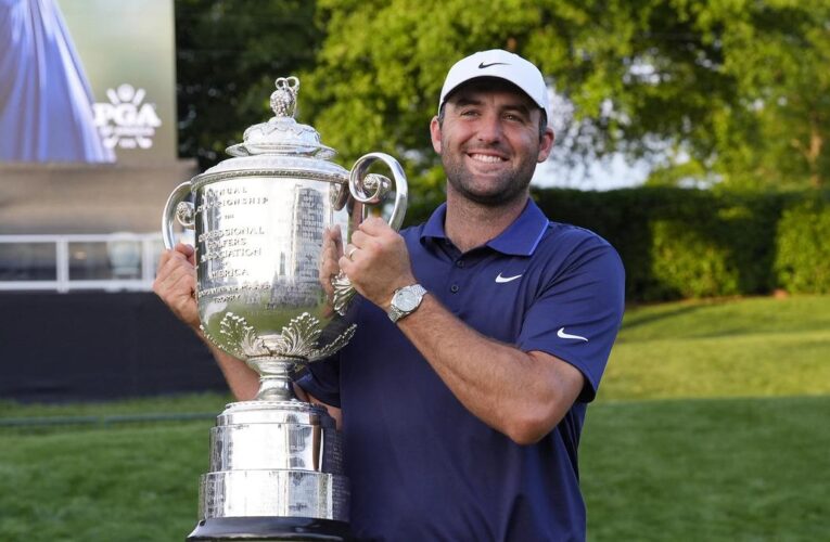 Top-ranked Scottie Scheffler wins PGA Championship for third major title