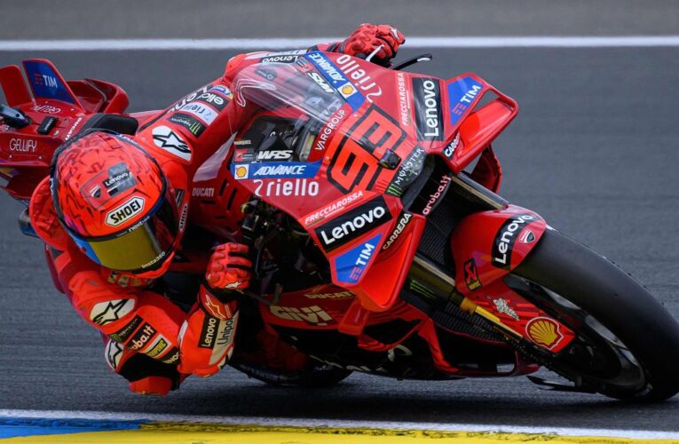 Marc Marquez sets Le Mans lap record in French MotoGP practice
