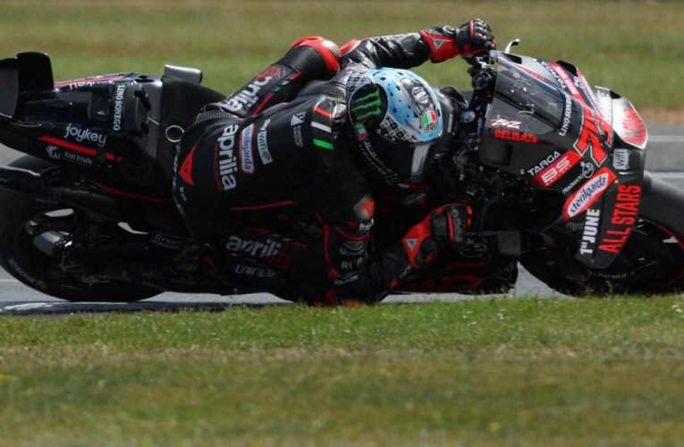 Marco Bezzecchi of Aprilia Racing wins British MotoGP 2025