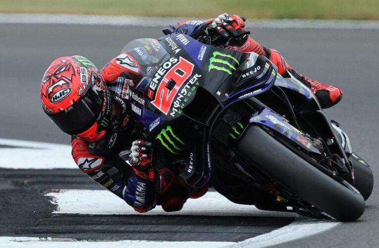 British MotoGP 2025: Quartararo dominates qualifying for hat-trick of poles