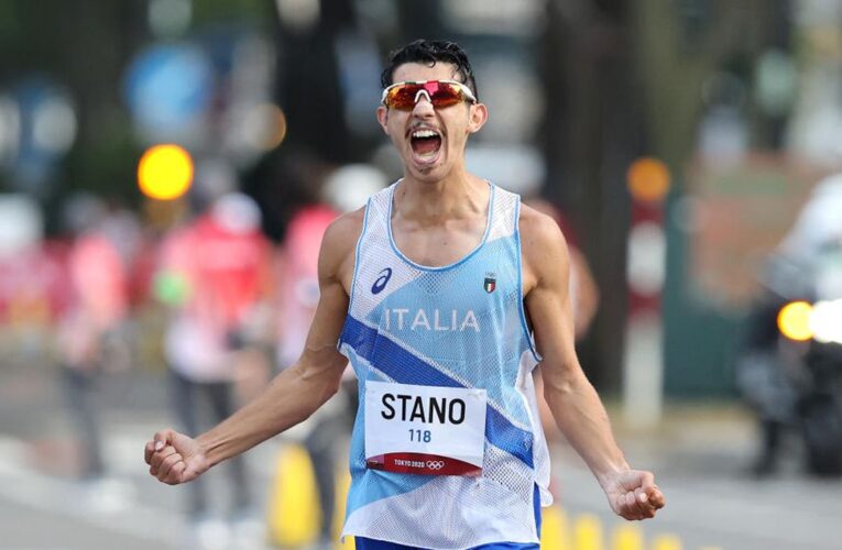 Italy’s Massimo Stano breaks men’s 35km race walk world record