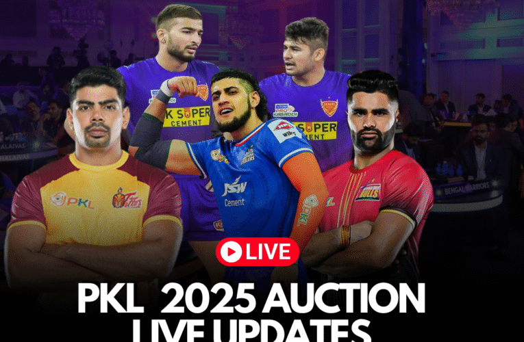 PKL 2025 Auction LIVE, Day 1: Pawan, Shadloui, Devank and other Kabaddi stars to go under hammer in Mumbai for PKL 12