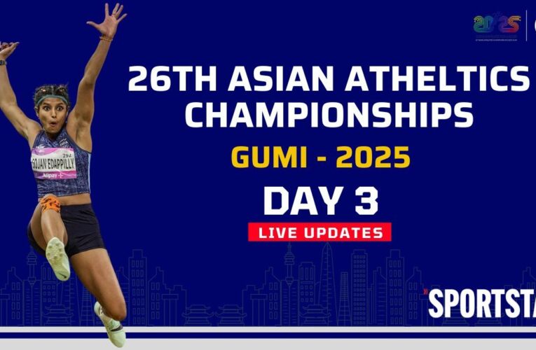 Asian Athletics Championships 2025, Day 3 LIVE Updates: Samardeep in Shot Put final; Sable, Yarraji in action soon