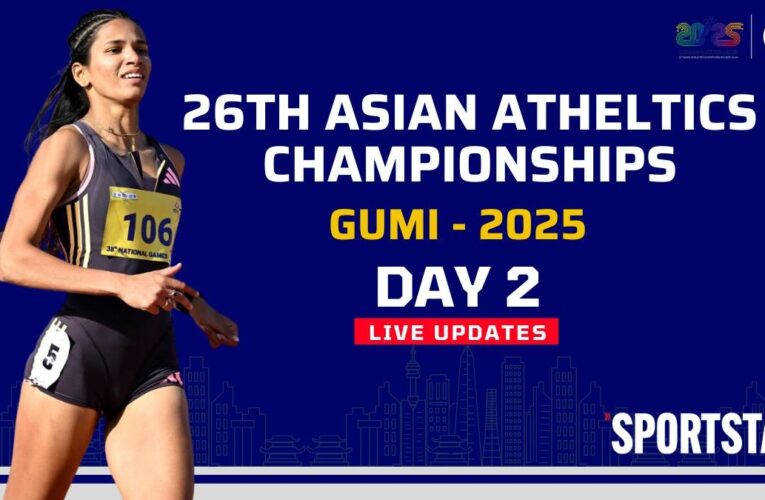 Asian Athletics Championships 2025, Day 2 LIVE Updates: Jyothi Yarraji qualifies; Tejaswin Shankar in lead after hurdles