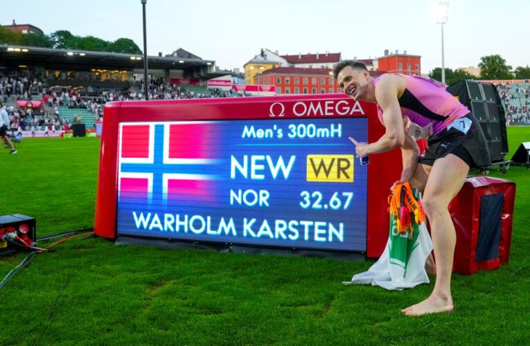 Warholm sets world best in 300m hurdles in Oslo Diamond League