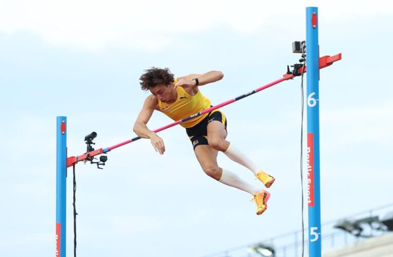 Armand Duplantis breaks pole vault world record for 12th time