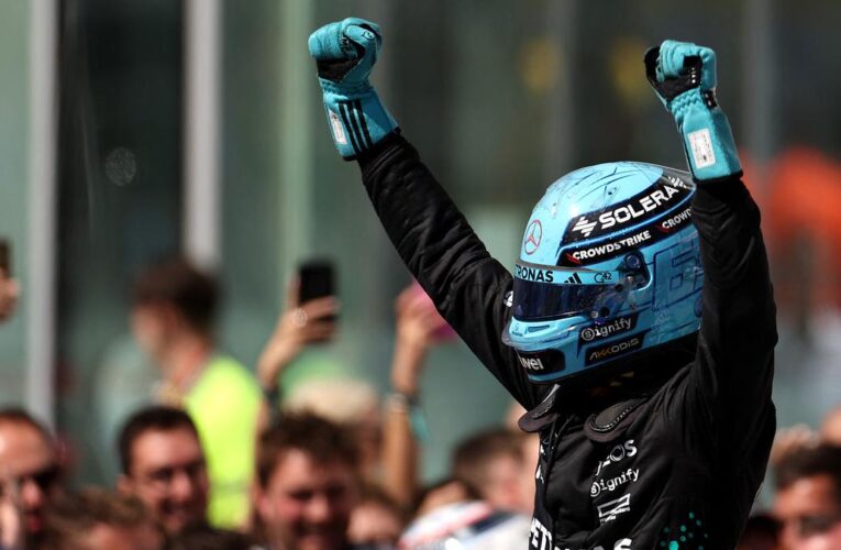Canadian GP: George Russell holds off Max Verstappen for win as McLarens collide