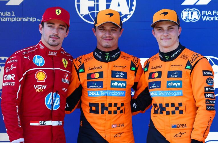 F1 Austrian Grand Prix: Lando Norris puts McLaren on pole; Oscar Piastri qualifies third