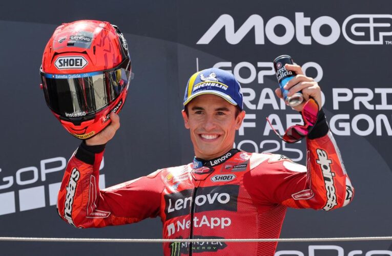 Marc Marquez wins Aragon Grand Prix to complete perfect weekend
