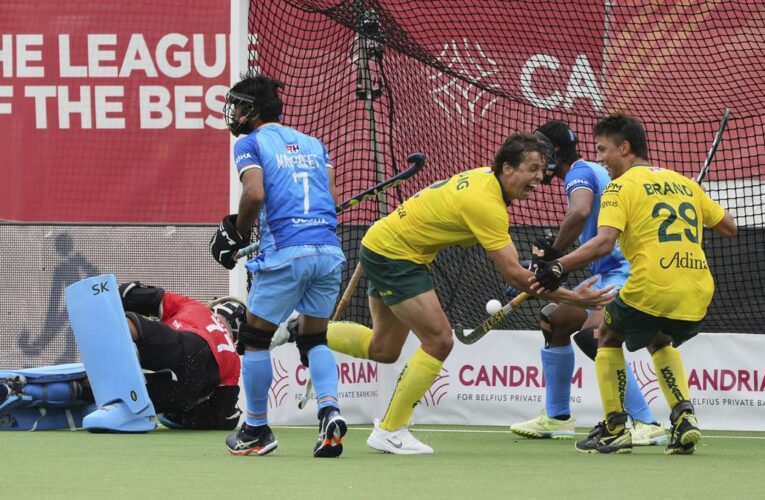 India loses fifth consecutive game, this time 2-3 to Australia in FIH Pro League