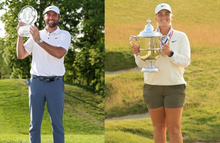 Scheffler joins Woods as only repeat winners at Memorial; Maja Stark wins the US Women’s Open