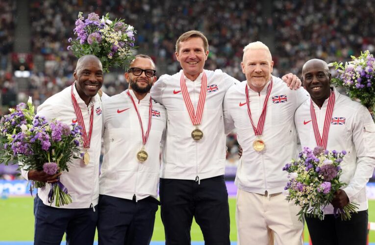 British men’s relay team receives World Championships gold 28 years later after USA’s disqualification