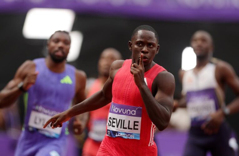 London Diamond League: Lyles finishes second behind Seville in men’s 100m; Alfred wins women’s 200m